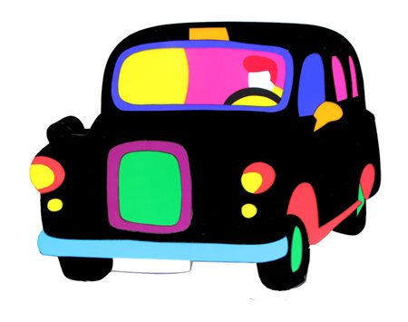 LODOLA Marco (Dorno 04/04/1955) Taxi, 2012 perspex e neon cm. 64 X 83 X 12...