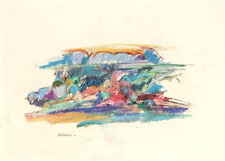 FORGIOLI Attilio (Salò (Bs) 17/03/1933) Senza titolo pastelli su cartoncino...