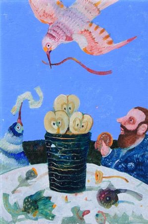 POSSENTI Antonio (Lucca 11/12/1932) Senza titolo olio su cartone telato cm....