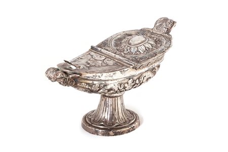 Navicella in argento, Napoli secolo XIX