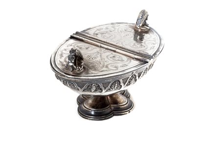 Navicella in argento, Francia secolo XIX