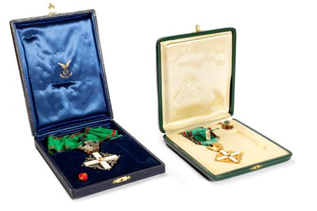 Due medaglie di Cavaliere al Merito della Repubblica Italiana, secolo XX