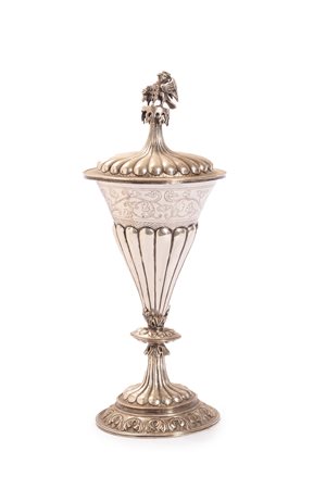 Calice in argento con coperchio, Germania 