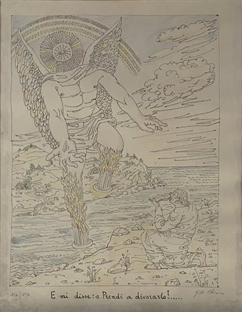 DE CHIRICO GIORGIO (1888 - 1978) - "...e mi disse, prendi a divorarlo...".
