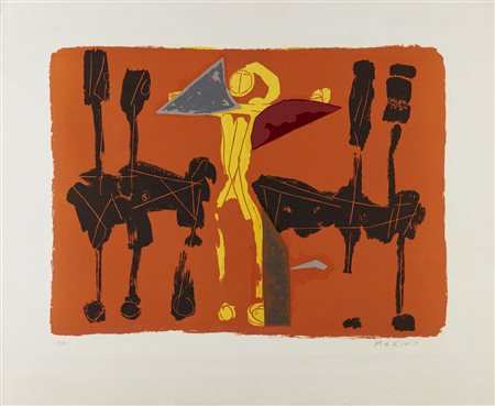 MARINI MARINO (1901 - 1980) - Chevaux et cavaliers VI.