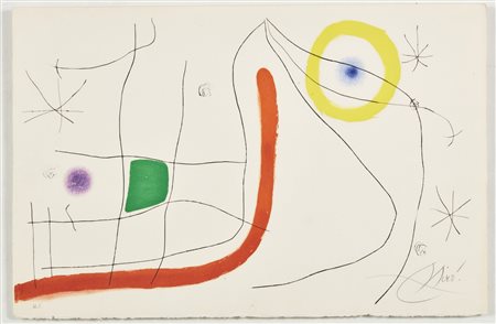 MIRO' JOAN (1893 - 1983) - Dalla suite L'issue dérobée.
.