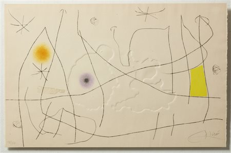 MIRO' JOAN (1893 - 1983) - Dalla suite L'issue dérobée.