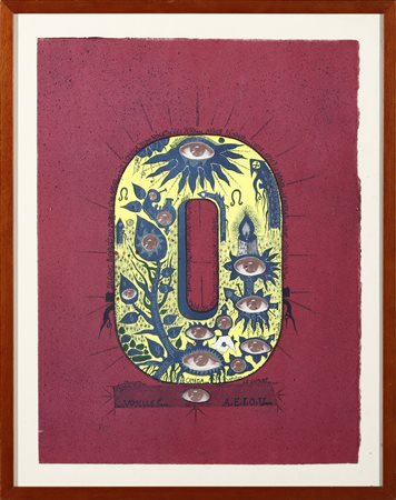 HARLOFF GUY (1933 - 1991) - Lotto composto da n.5 fogli. Dalla cartella Voyelles. Arthur Rimbaud.
