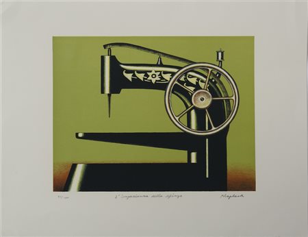 KLAPHECK KONRAD (n. 1935) - L'impazienza della sfinge.