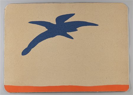 TURCATO GIULIO (1912 - 1995) - Volante blu.