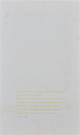 CALDERARA ANTONIO (1903 - 1978) - Cartella composta da n.16 fogli.
