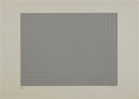 CASTELLANI ENRICO (1930 - 2017) - Rilievo Argento.