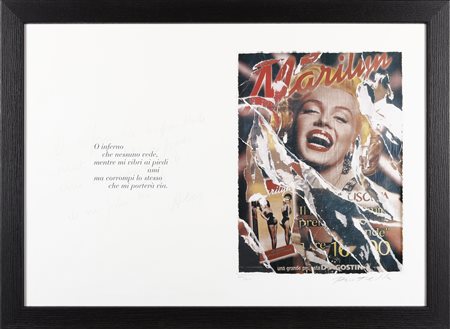 ROTELLA MIMMO (1918 - 2006) - Gli uomini preferiscono le bionde.