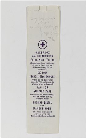 BEUYS JOSEPH (1921 - 1986) - Bag for Sanitary pads.