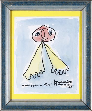 MAURICE HENRY (1907 - 1984) - Omaggio a Mirò.