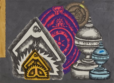 POZZATI CONCETTO (n. 1935) - Tempo sospeso.