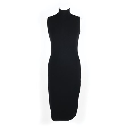 Christian Dior abito senza maniche in cachemire con collo a lupetto, tg. M