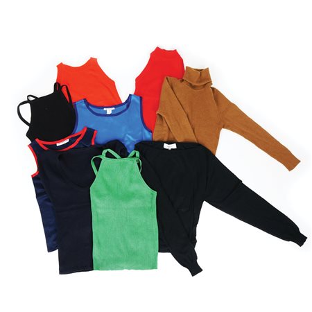 Yves Saint Laurent nove maglie di colore e materiale diversi, tg. da 40 a 44