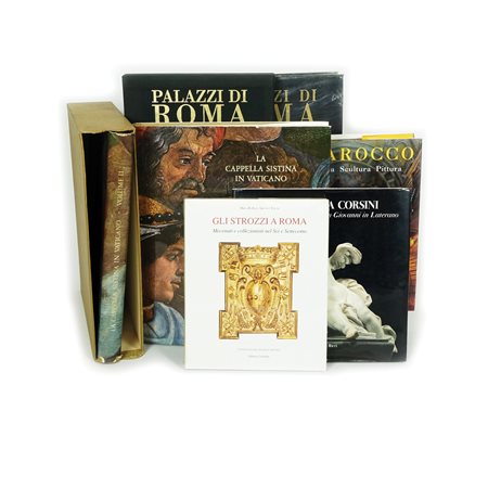 Lotto composto da 16 libri relativi alla storia dell'arte di Roma
