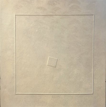 Turi Simeti, Quadrato bianco, 1985