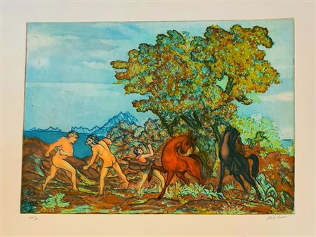 Aligi Sassu, Nudi e cavalli