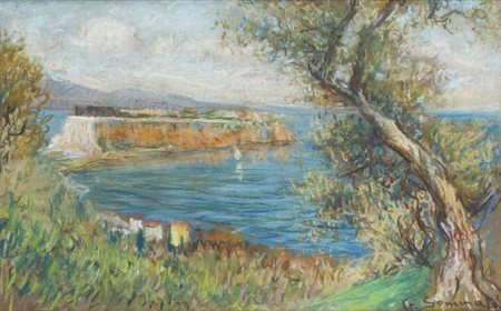 GIULIO SOMMATI DI MOMBELLO<BR>Chieri (TO) 1858 - 1944<BR>"Paesaggio"