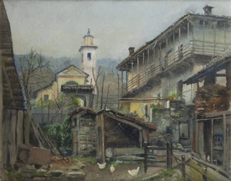 ALFONSO CORRADI<BR>Castelnuovo di Sotto (RE) 1889 - 1972 Milano<BR>"Roncaro di Baveno"