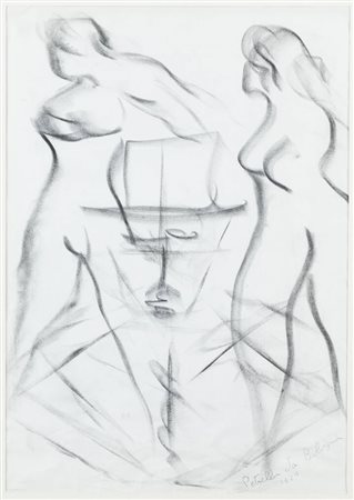 VITTORIO PETRELLA DA BOLOGNA<BR>Bologna 1886 - 1951 Luserna San Giovanni (TO)<BR>"Figure" 1929