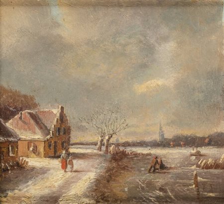 PITTORE FIAMMINGO<BR>"Paesaggio"