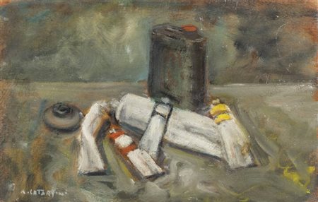 ALFREDO CATARSINI<BR>Viareggio (LU) 1899 - 1993<BR>"Natura morta" 1932