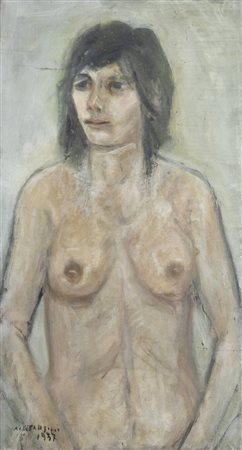 ALFREDO CATARSINI<BR>Viareggio (LU) 1899 - 1993<BR>"Adolescente" 1957