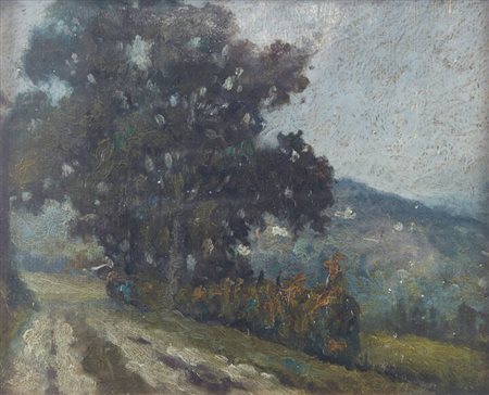 BENEDETTO GHIVARELLO<BR>Torino 1882 - 1955<BR>"Paesaggio " 26.1.31