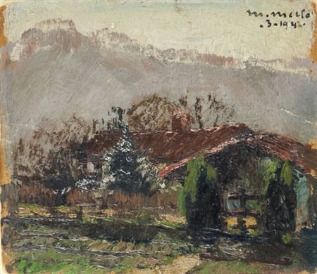 METELLO MERLO<BR>Milano 1886 - 1964 Torino<BR>"Paesaggio"