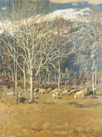 OTTORINO CAMPAGNARI<BR>Mestre (VE) 1910 - 1982 Torino<BR>"Val di Susa" 1970