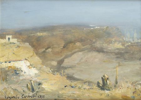 EDGARDO CORBELLI<BR>Torino 1918 - 1989<BR>"Sangone presso Stupinigi" 1935