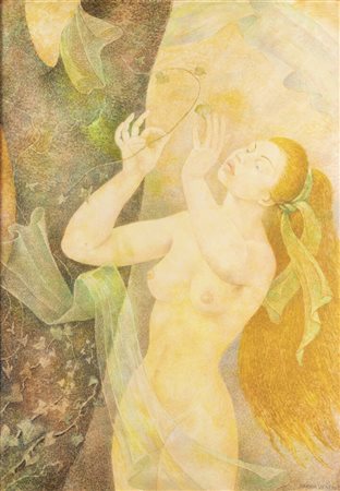 GEMMA VERCELLI<BR>Torino 1916 - 1995 Montecarlo (Monaco)<BR>"Venere con l'edera"