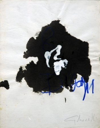 GASTONE NOVELLI (1925 - 1968) Senza titolo, anni 50 Tecnica mista su carta,...