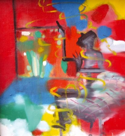 MARCO CINGOLANI (1961) Estasi di Marco , 1999 Olio su tela, cm. 38 x 35...