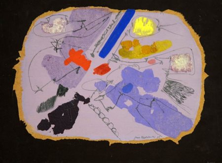 GINO MORANDIS (1915 - 1995) Senza titolo, 1988 Tecnica mista su tavola, cm....