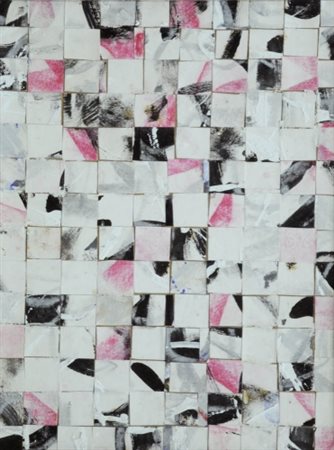 REMO BIANCO (1922 - 1988) Impronta , 1958 Acrilico e collage su tavola, cm....