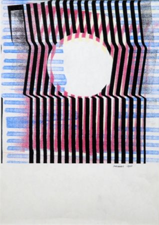 BRUNO MUNARI (1907 - 1998) Senza titolo, 1990 Xerografia, cm. 35,5 x 25...
