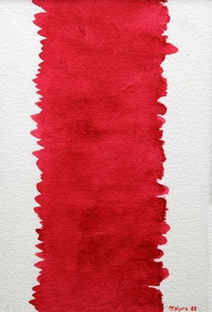 MARIO NIGRO (1917 - 1992) Senza titolo, 1989 Tempera su carta, cm. 40 x 27...