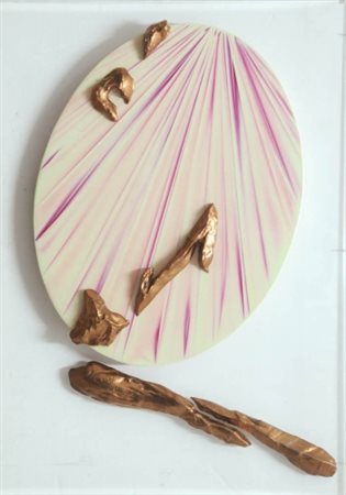 UMBERTO MARIANI (1936) Specchio n° 29 , 1987 Tecnica mista e collage su...