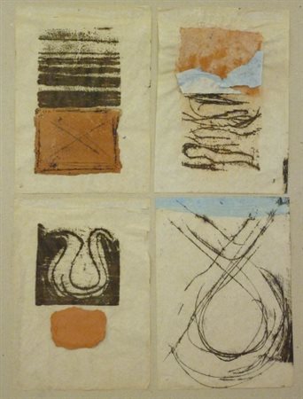 NANNI VALENTINI (1932 - 1985) Senza titolo, 1981/82 Tecnica mista, sabbia,...