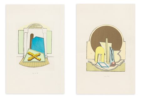 LUCIO DEL PEZZO (1933-2020) - Lotto unico di 2 opere