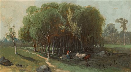 FELICE CERRUTI-BEAUDUC (1818-1896) - Senza Titolo