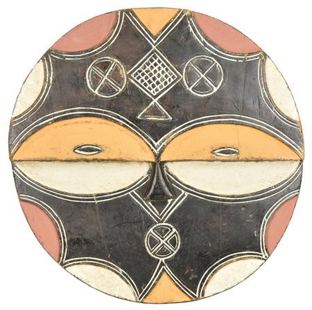 Maschera Bateke - CONGO maschera in legno intagliato d 60 cm, spessore 6 cm...
