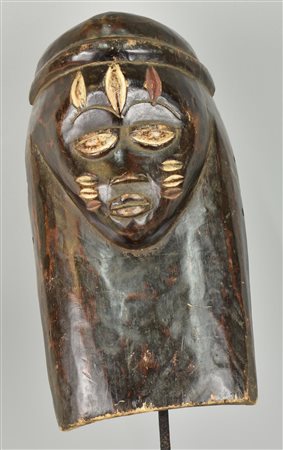 Maschera Yoruba - NIGERIA maschera in legno intagliato 37x20x14 cm XX secolo...