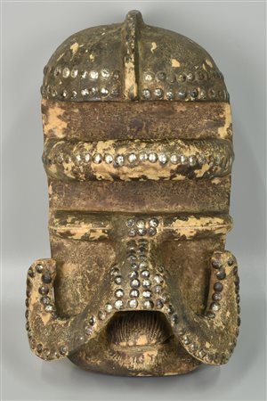 Maschera Bete - COSTA D'AVORIO maschera in legno intagliato 38x24x19 cm XX...