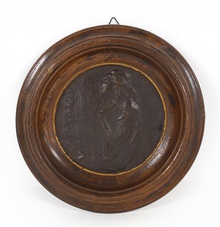 Giuseppe Siccardi "Il sogno" bassorilievo in bronzo (cm 18.5x19)